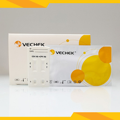 Κατάλληλη γρήγορη δοκιμή αντισωμάτων Canine CDV CPV Ag δοκιμής συνδυασμένη εξάρτηση