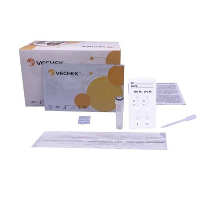 CDV CPV συνδυασμένη αβ κασέτα δοκιμής αντισωμάτων γρήγορη για την ημι ποσοτική ανίχνευση